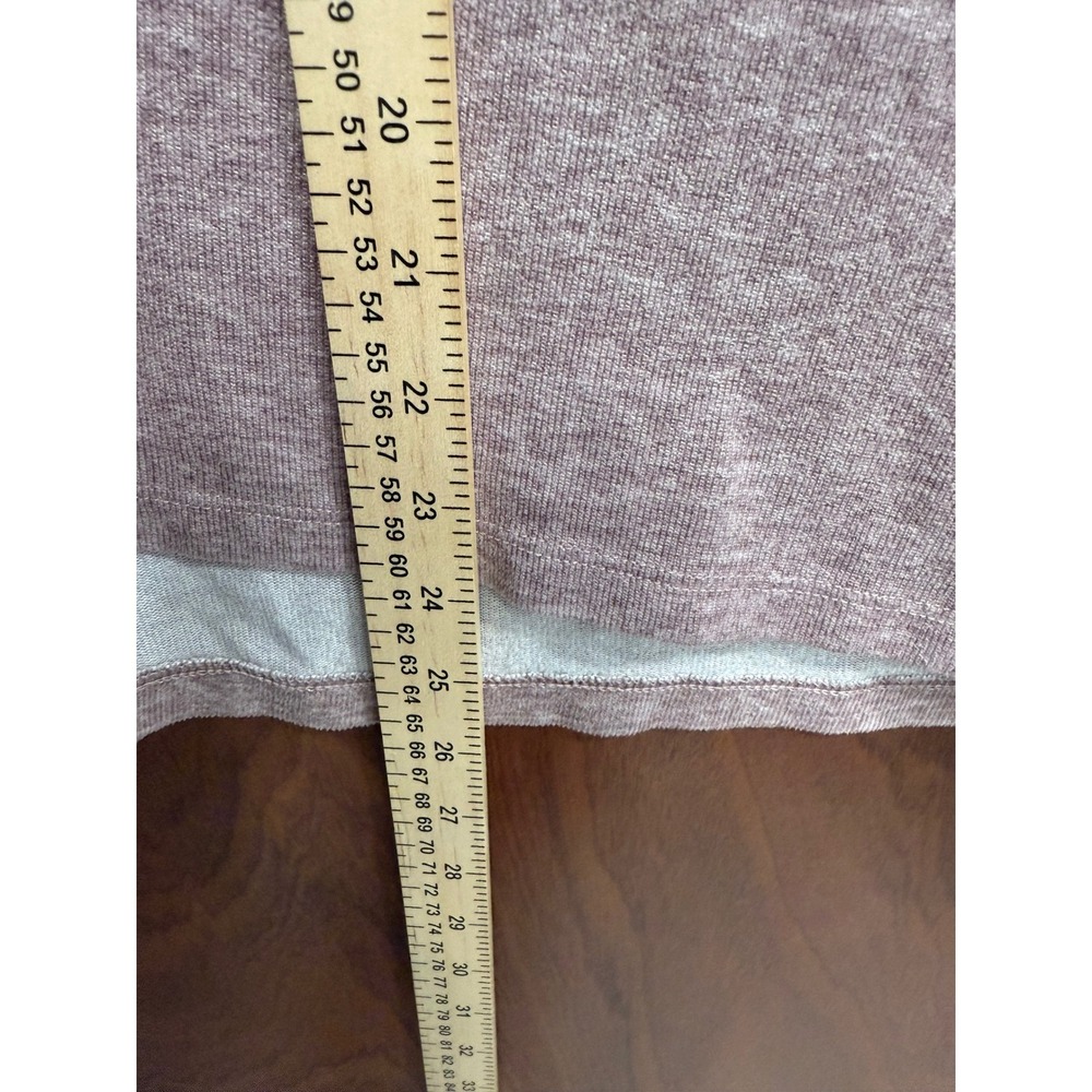 Born Long Sleeve Casual Top Heathered Knit Relaxed Fit Mauve Size M - Picture 7 of 8